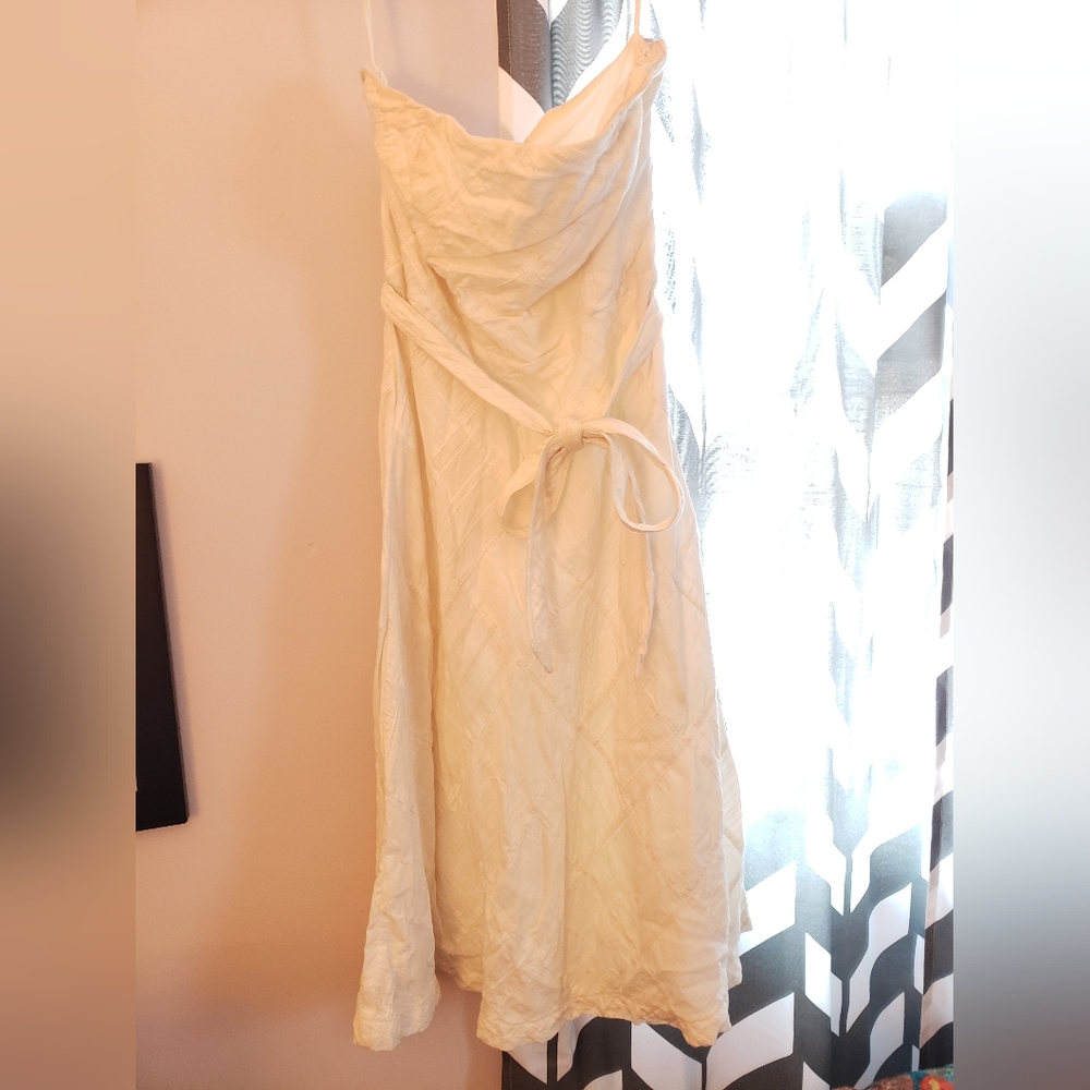 American Eagle white strapless dress, size M